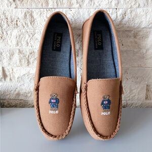 Ralph Lauren Teddy bear slippers size 9 women’s shoes